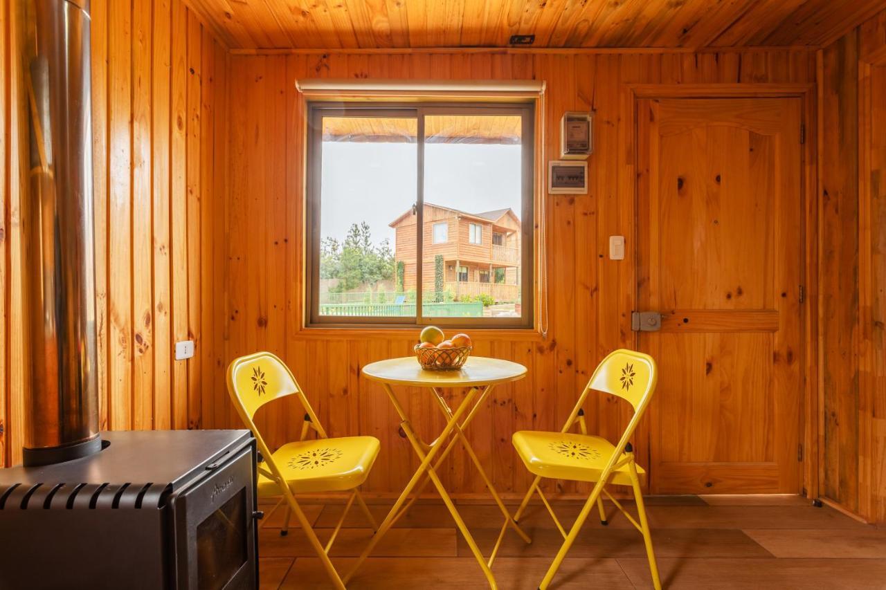 Cabana En Tunquen Con Parrilla, Fogon, Piscina Y Bosque Экстерьер фото