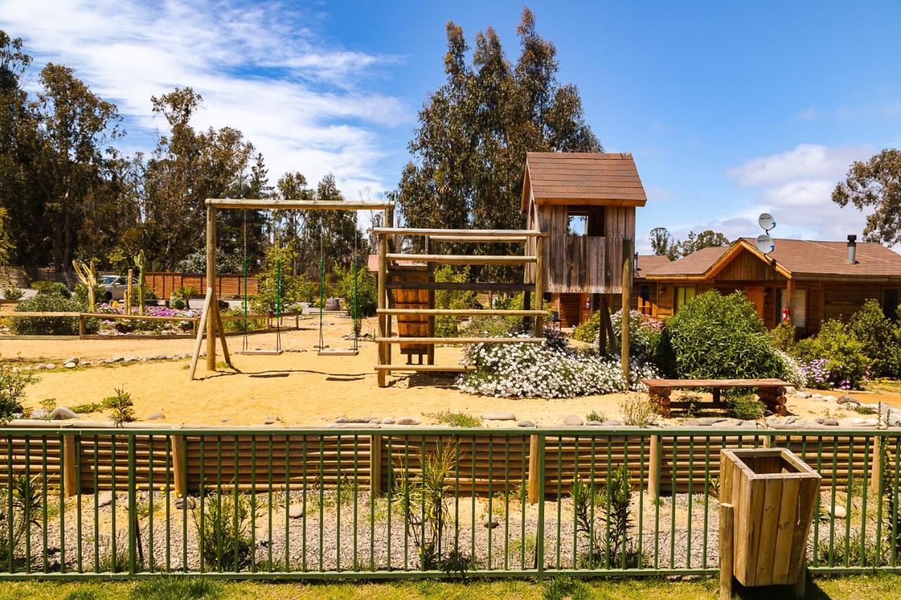 Cabana En Tunquen Con Parrilla, Fogon, Piscina Y Bosque Экстерьер фото