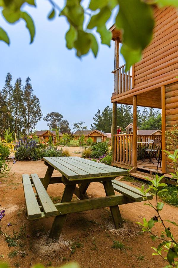 Cabana En Tunquen Con Parrilla, Fogon, Piscina Y Bosque Экстерьер фото