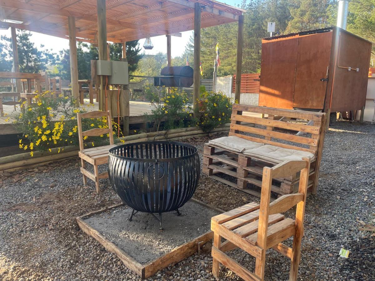 Cabana En Tunquen Con Parrilla, Fogon, Piscina Y Bosque Экстерьер фото