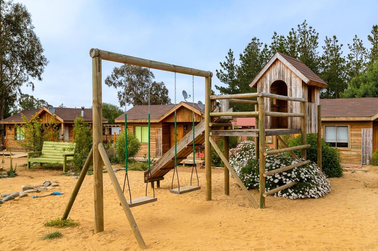 Cabana En Tunquen Con Parrilla, Fogon, Piscina Y Bosque Экстерьер фото