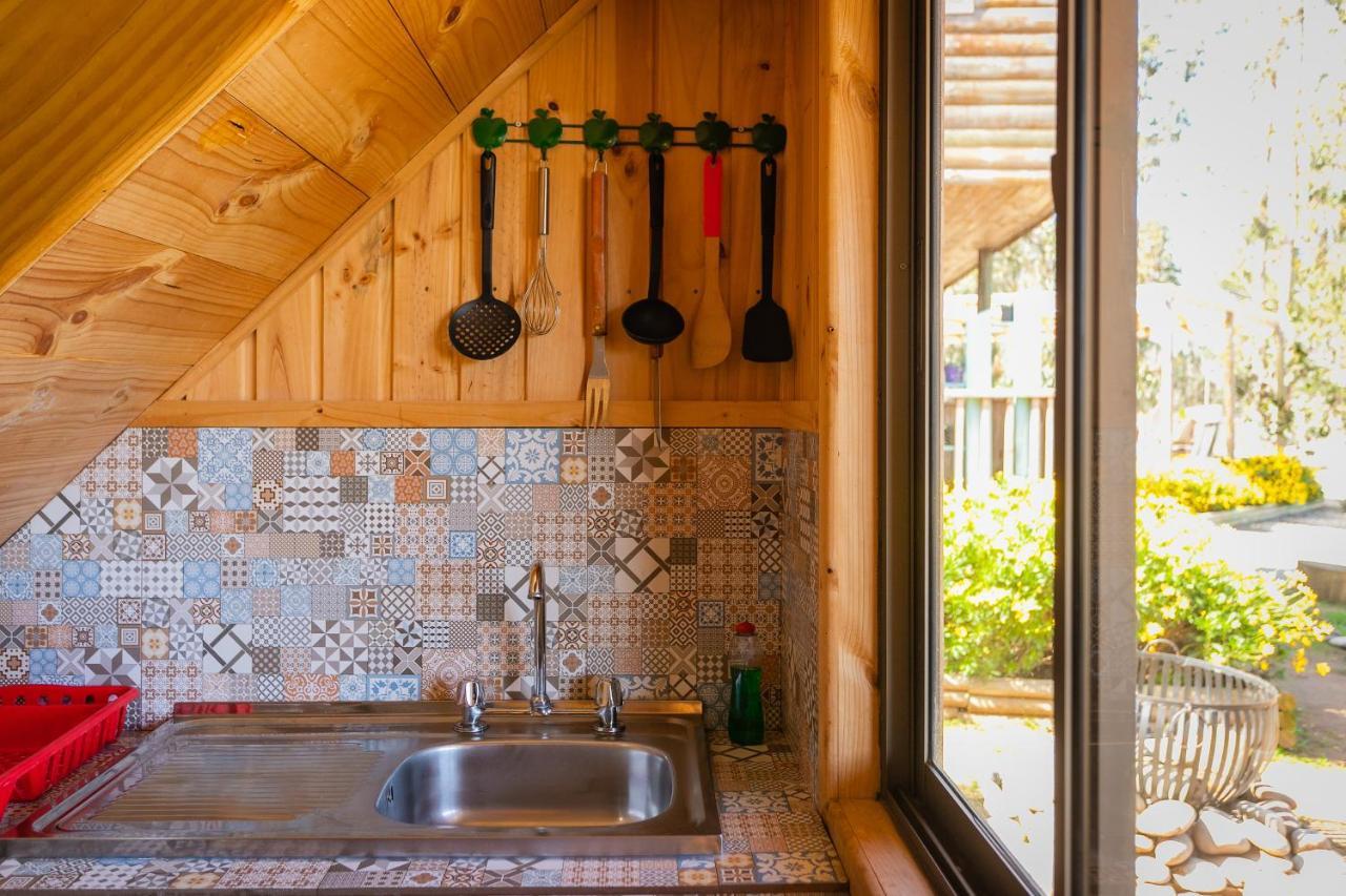 Cabana En Tunquen Con Parrilla, Fogon, Piscina Y Bosque Экстерьер фото