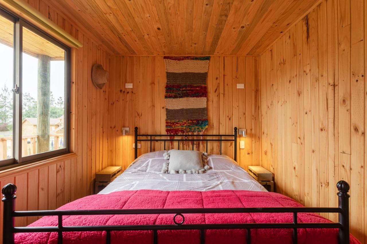 Cabana En Tunquen Con Parrilla, Fogon, Piscina Y Bosque Экстерьер фото