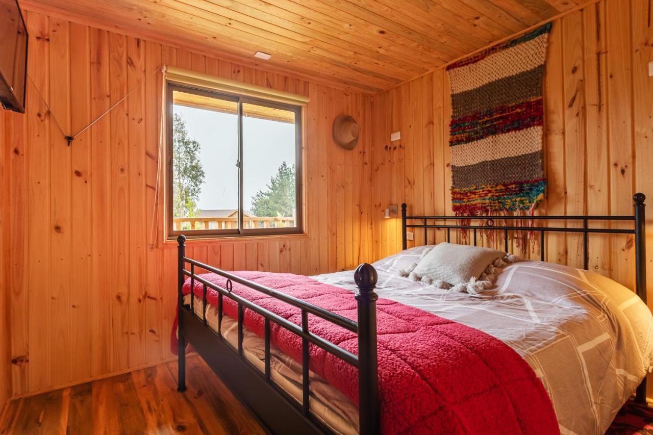 Cabana En Tunquen Con Parrilla, Fogon, Piscina Y Bosque Экстерьер фото